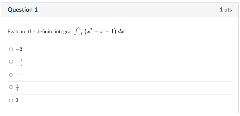 Question 1Evaluate the definite integral: | Chegg.com