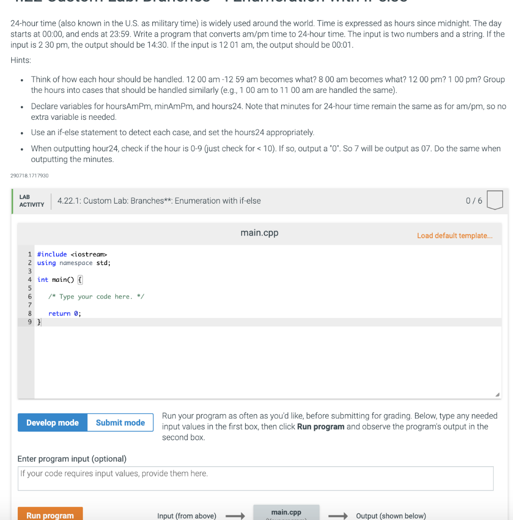 Solved 24-hour time (also known in the U.S. as military | Chegg.com