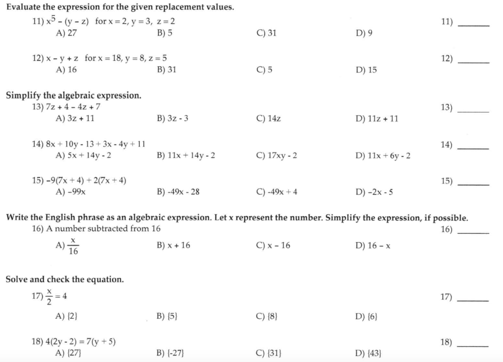 Solved Evaluate the expression for the given replacement | Chegg.com