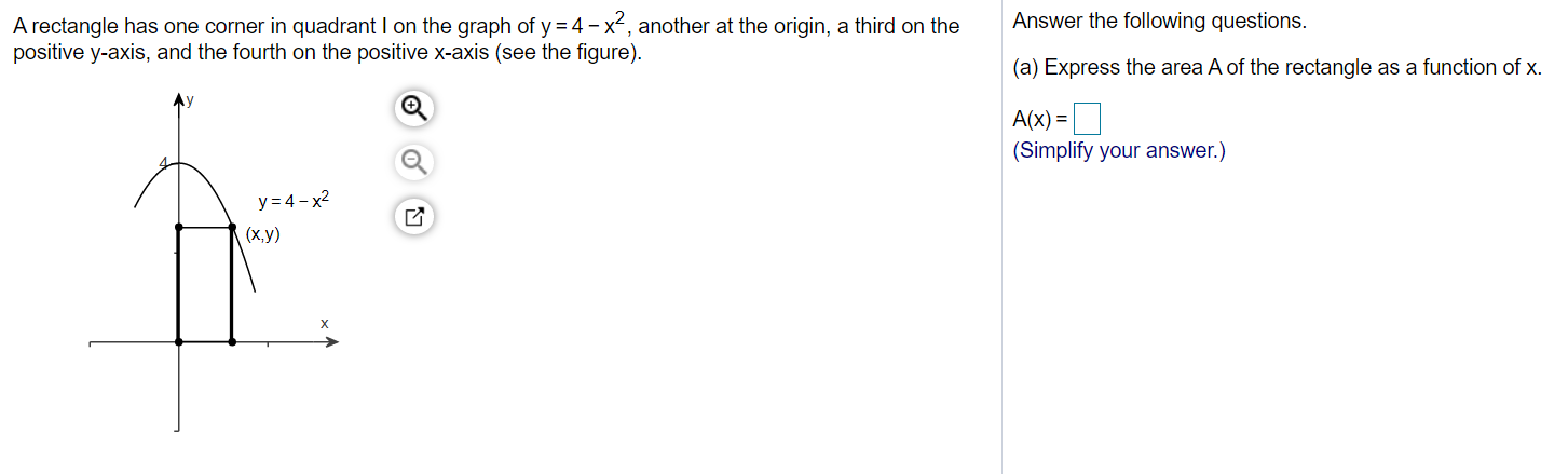 Solved Answer the following questions. A rectangle has one | Chegg.com