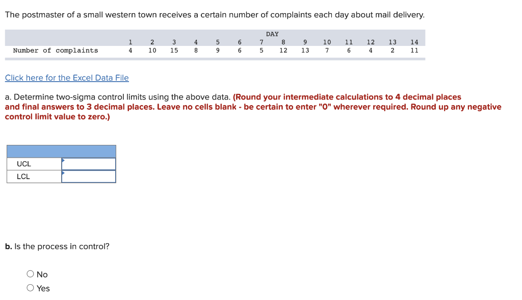 Solved The postmaster of a small western town receives a