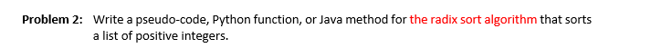 Solved Problem 2: Write a pseudo-code, Python function, or | Chegg.com