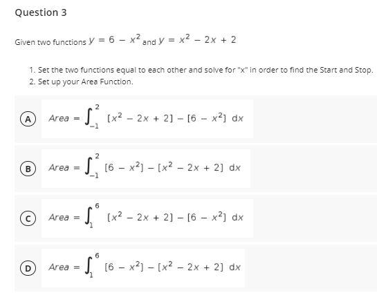 Solved Question 1 10 Points Given two functions y = X and Y | Chegg.com