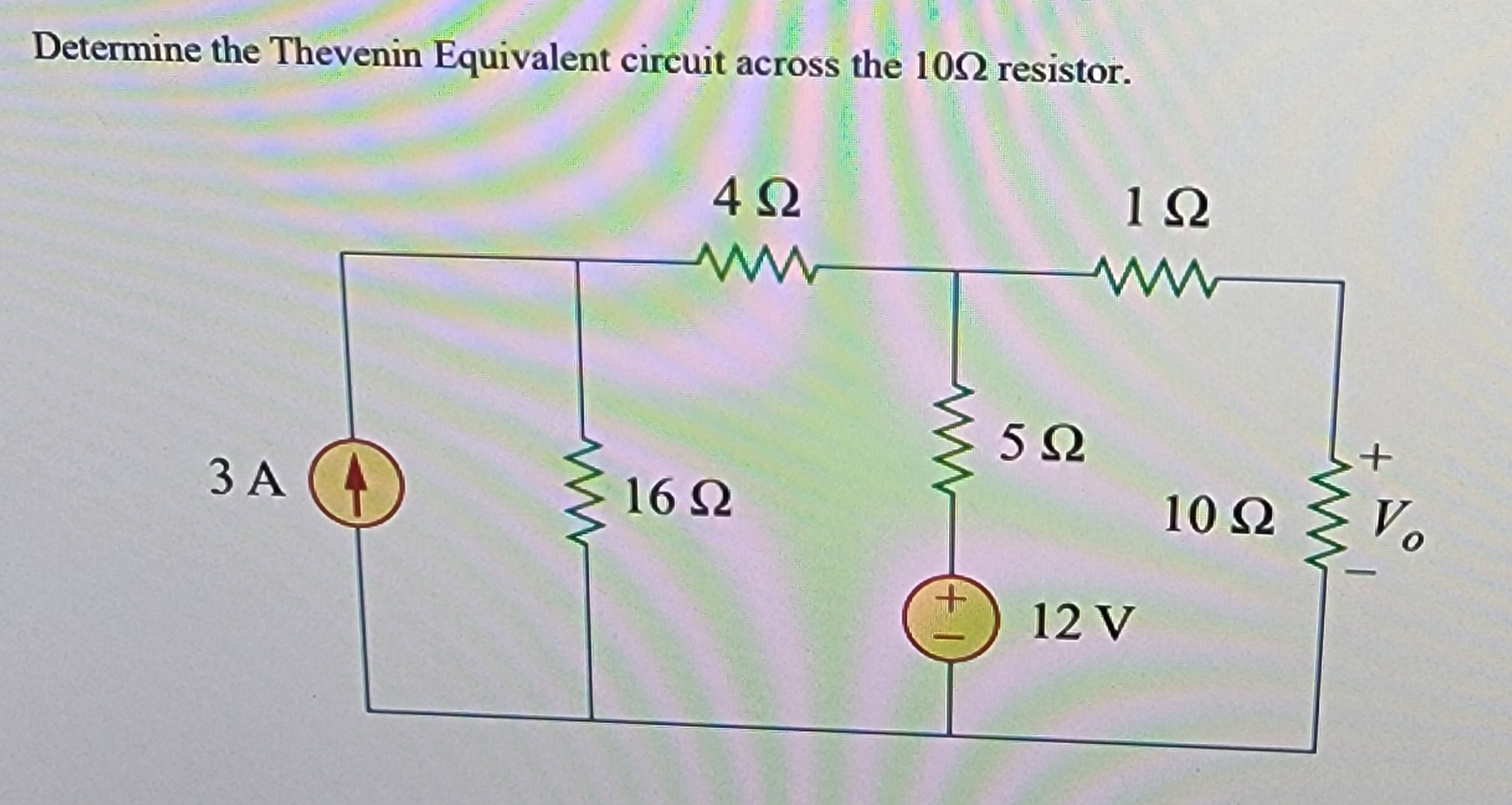 Solved Determine the Thevenin Equivalent circuit across the | Chegg.com