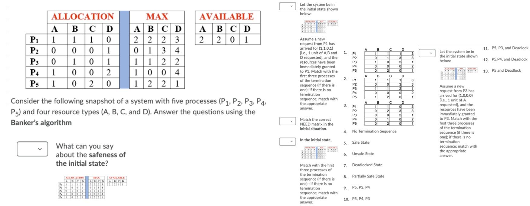 Solved Let the system be in the initial state shown below: | Chegg.com