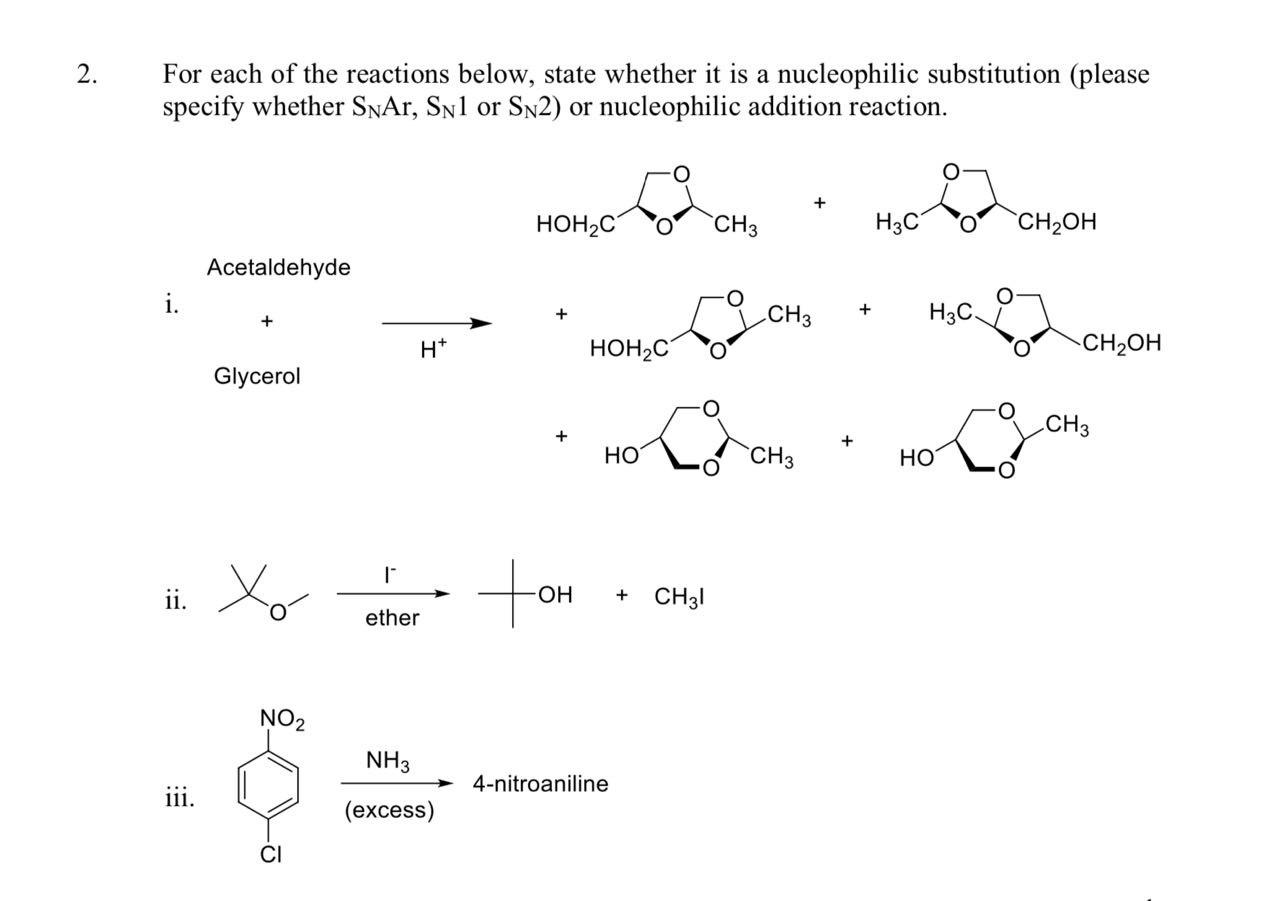 Solved 2. For each of the reactions below, state whether it | Chegg.com