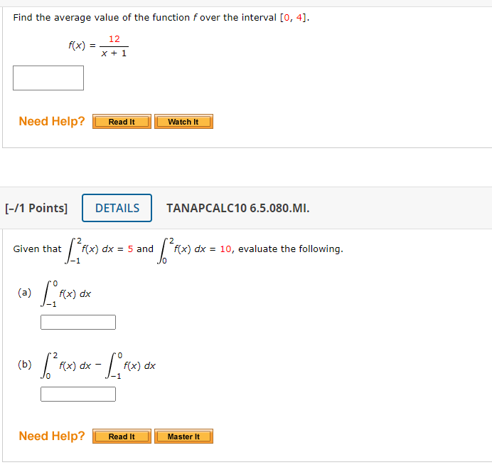 Solved Find The Average Value Of The Function F Over The | Chegg.com