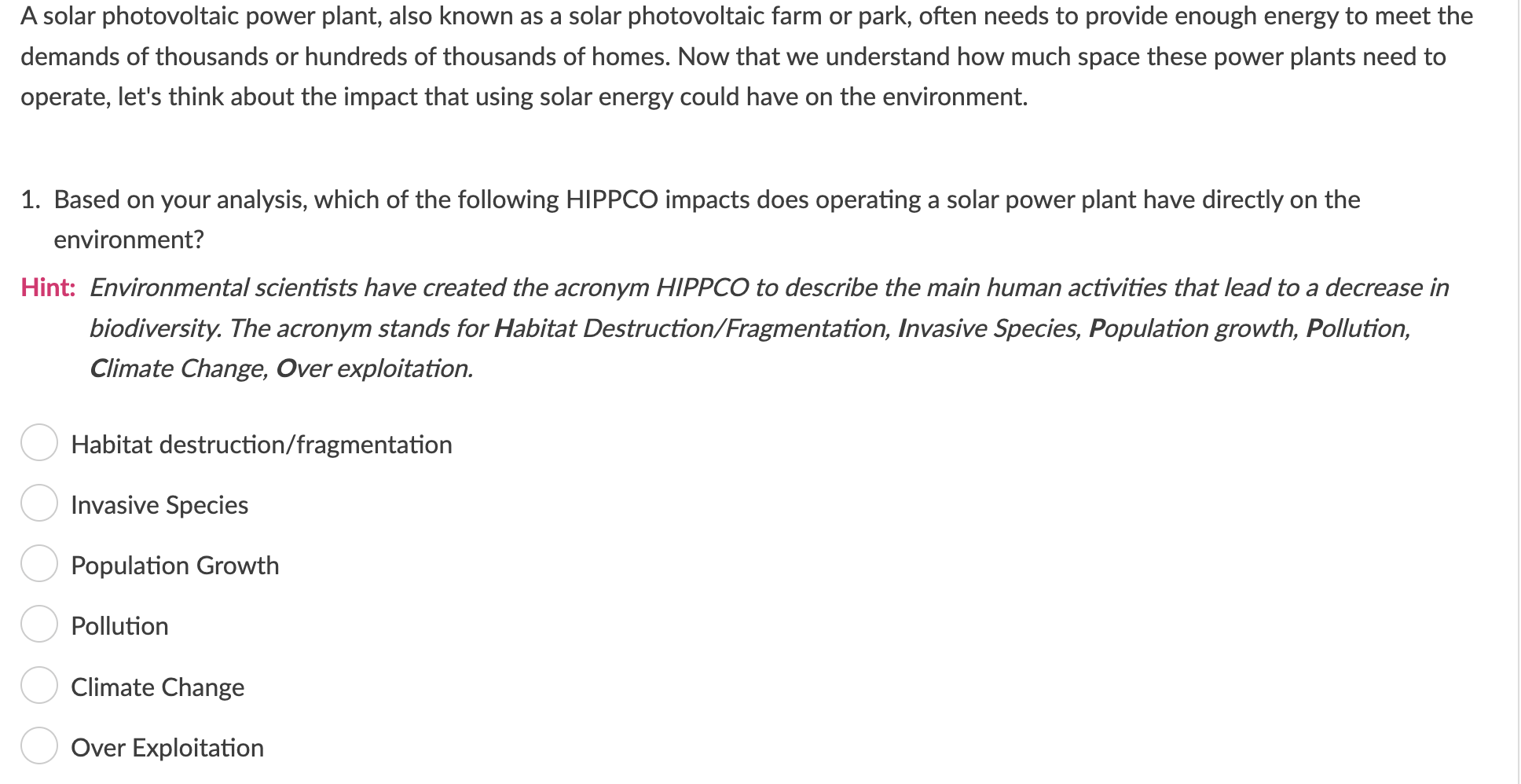 solar power plant essay