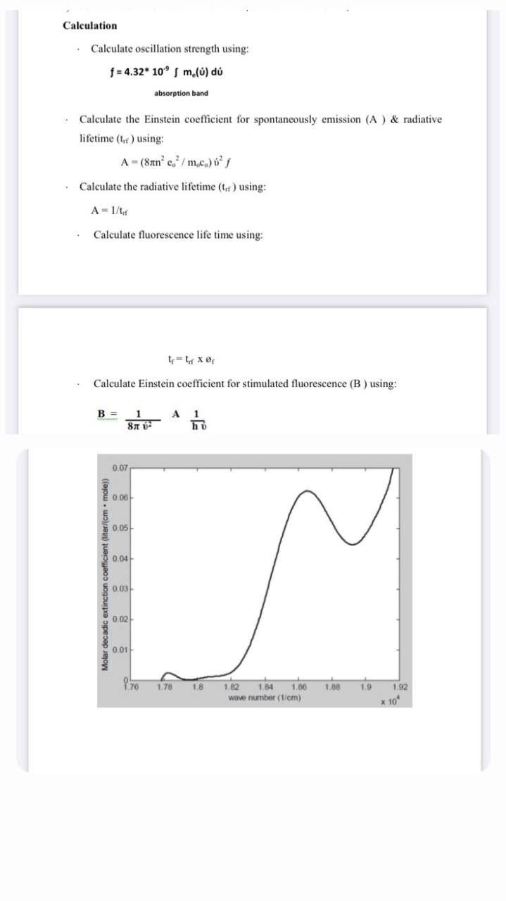 Calculation • Calculate oscillation strength using