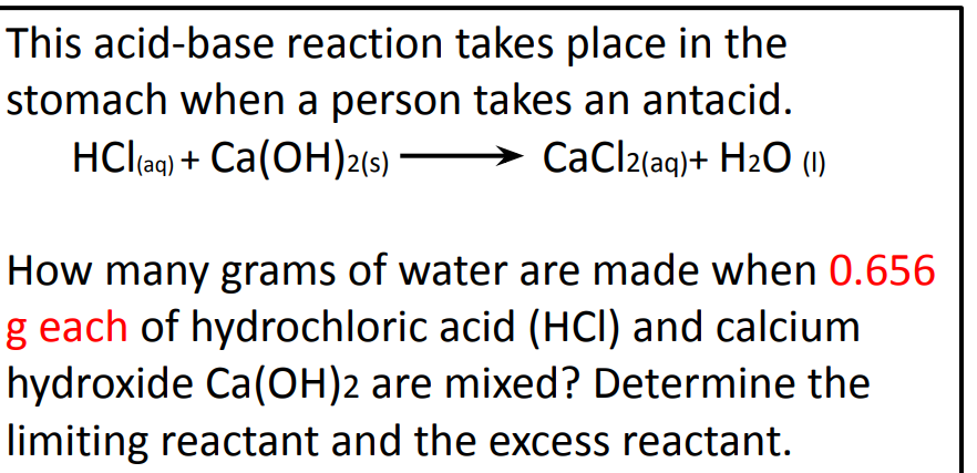 Solved HCl(aq)+Ca(OH)2( s) CaCl2(aq)+H2O (I) How many grams | Chegg.com