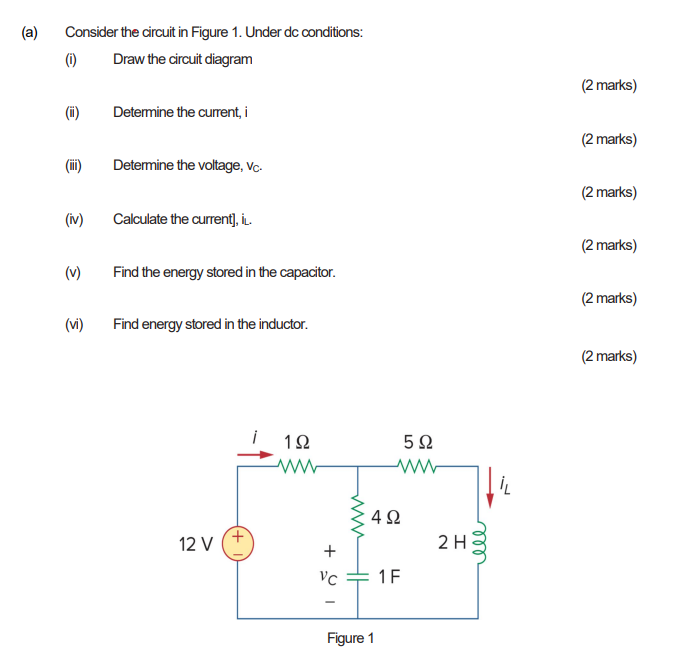 Solved (a) Consider The Circuit In Figure 1. Under Dc | Chegg.com