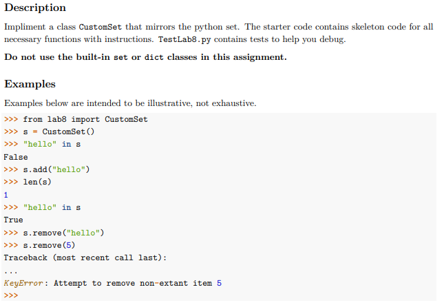 Solved Below is the skeleton of a simple Python class that