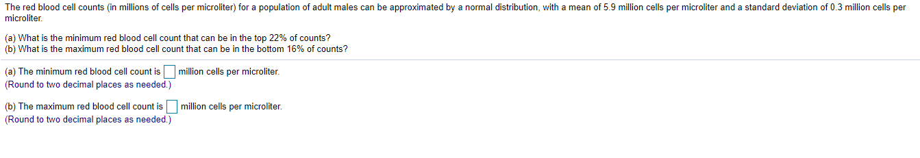 solved-the-red-blood-cell-counts-in-millions-of-cells-per-chegg