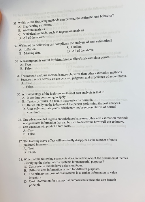 Solved 31. Which of the following methods can be used the | Chegg.com