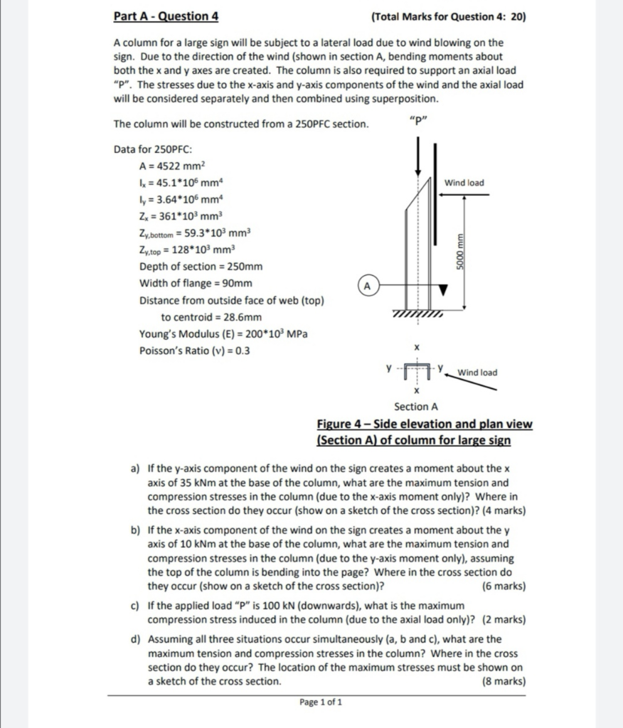 Part A Question 4 Total Marks For Question 4 2 Chegg Com