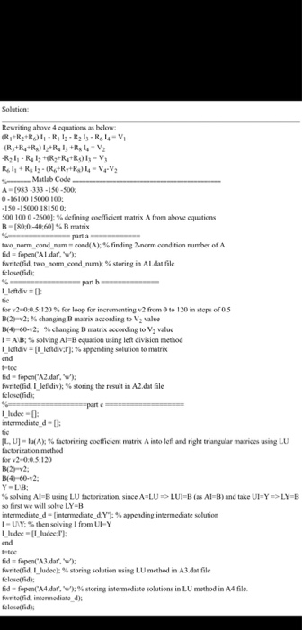 Please answer In matlab code. I posted this question | Chegg.com