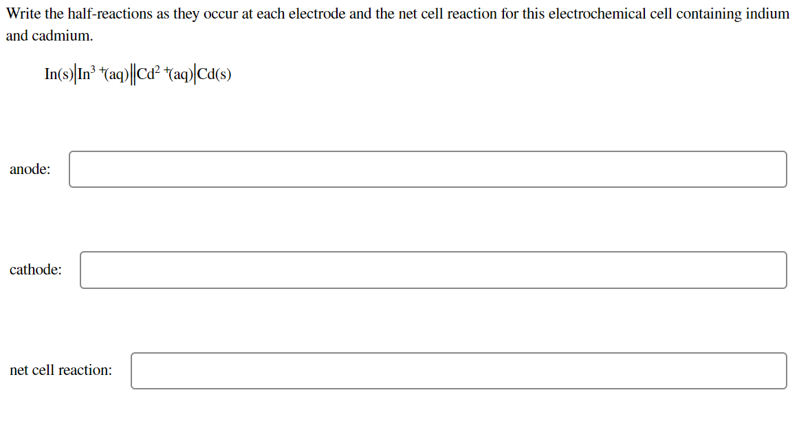 Solved Consider a galvanic cell in which Al3+Al3+ is