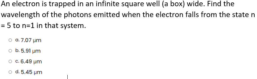 Solved An electron is trapped in an infinite square well (a | Chegg.com