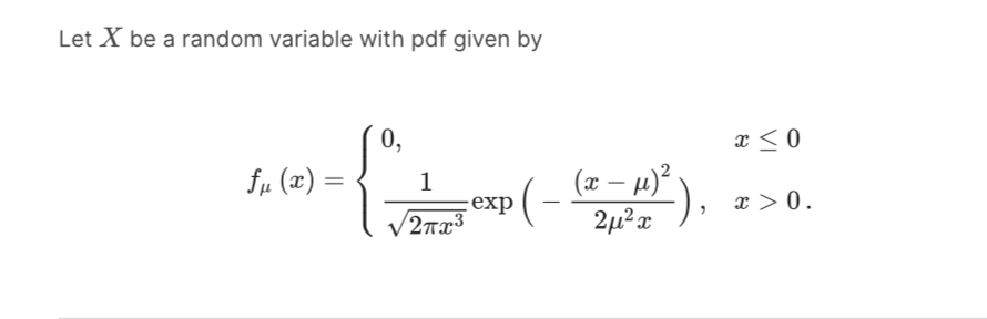 Solved Let X be a random variable with pdf given by 0,