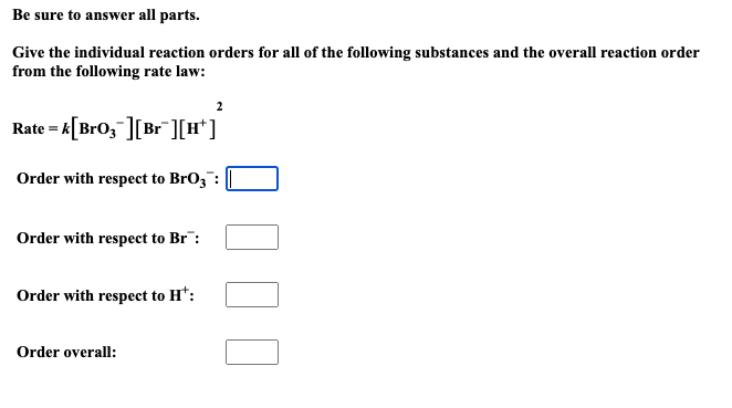 Solved Be sure to answer all parts. Give the individual | Chegg.com