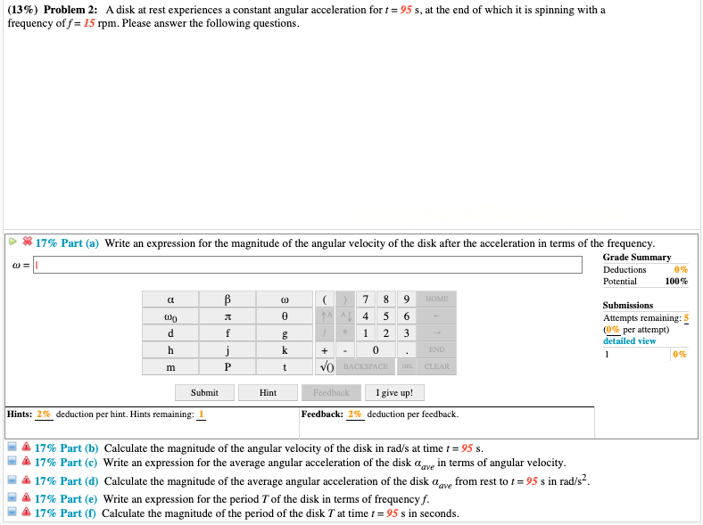 Solved A Disk At Rest Experiences A Constant Angular Acce Chegg Com