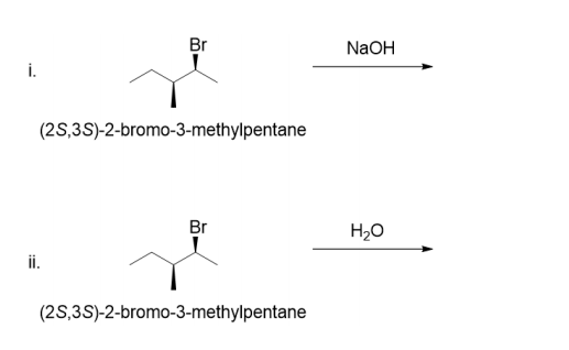 Solved React The Substance 2S 3S 2 bromo 3 methylpentane Chegg