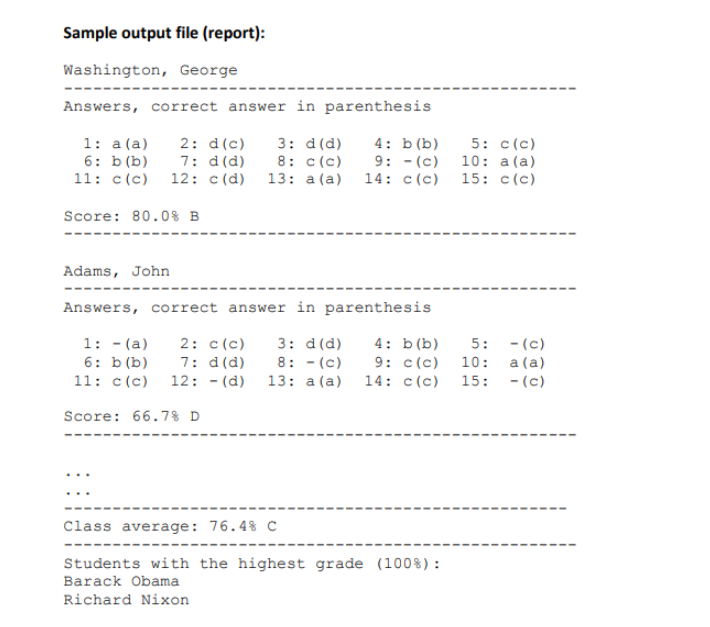 Solved Objectives: Use strings, files, and command line | Chegg.com