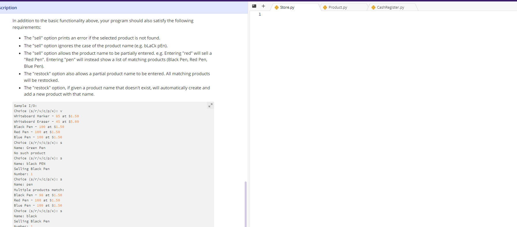 Solved Python question Please provide the code in the | Chegg.com