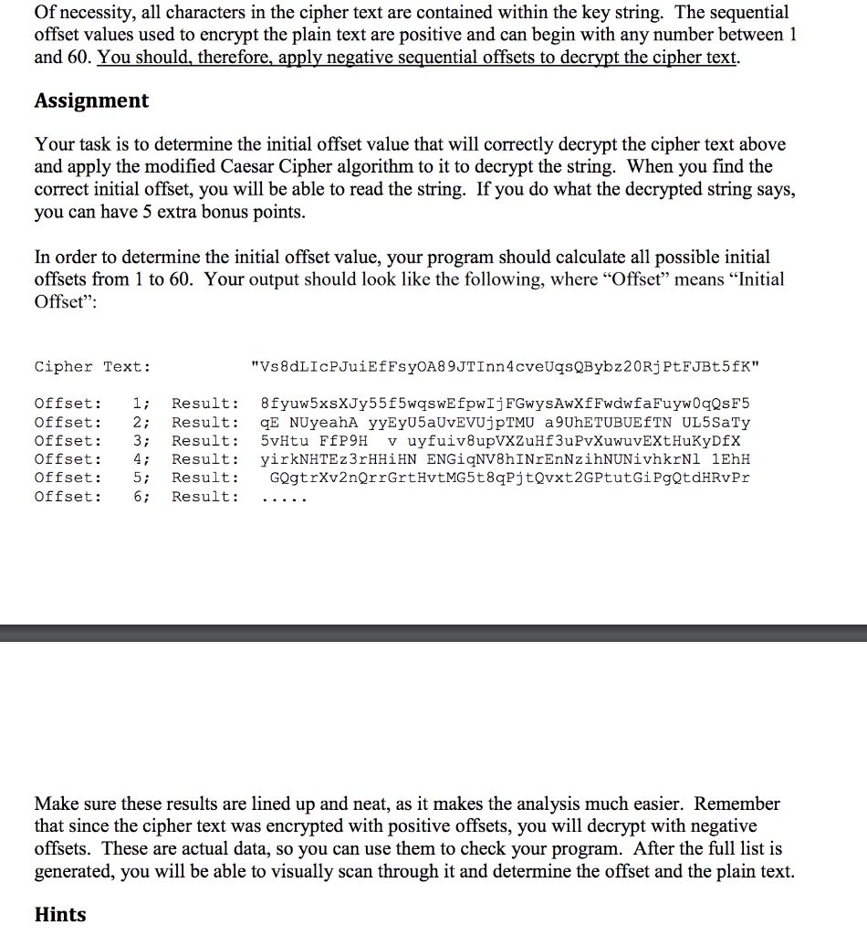 Axcrypt Homework Assignment Solved Introduction Your second assignment will consist of a | Chegg.com