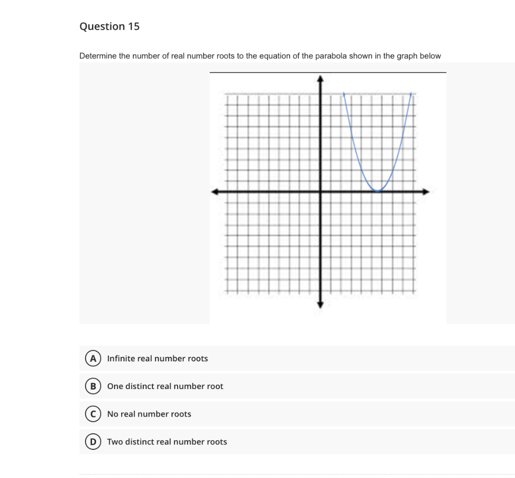 Solved Question 15 Determine the number of real number roots | Chegg.com