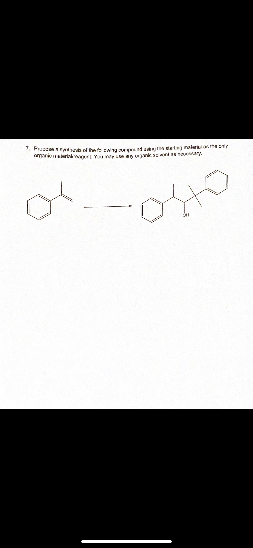Solved Propose a synthesis of the following compound using | Chegg.com