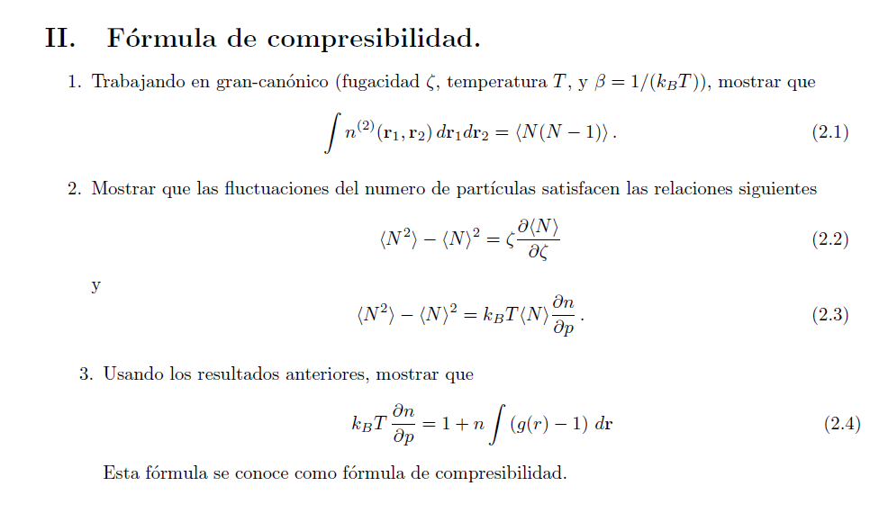 Ii Formula De Compresibilidad 1 Trabajando En Chegg Com