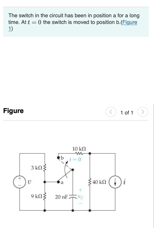 Solved PART A= Calculate The Initial Voltage On The | Chegg.com