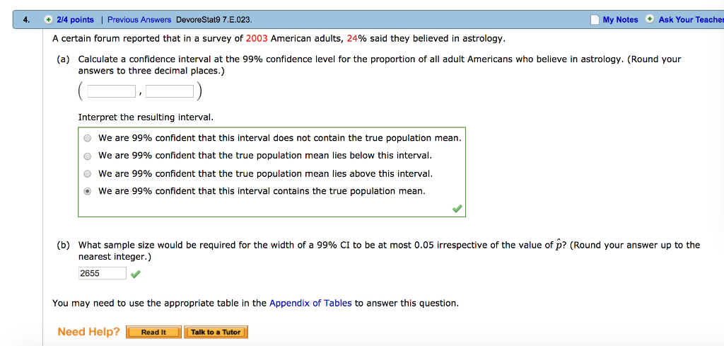 Solved 4. 2/4 points | Previous Answers DevoreStat9 7.E.023 | Chegg.com