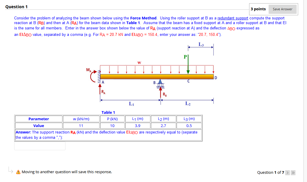 Solved Question 1 3 points Save Answer Consider the problem | Chegg.com