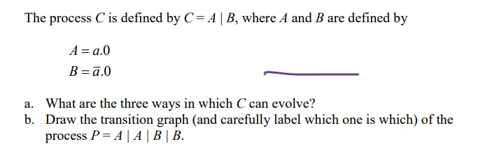 Solved The process C is defined by C= AB, where A and B are | Chegg.com