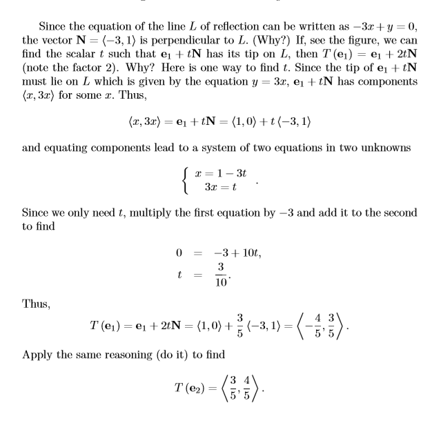 Solved Example 6 The transformation T: R2 + R2 that reflects