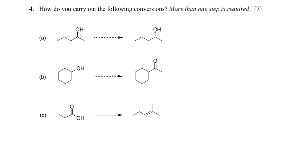 Solved 4. How do you carry out the following conversions? | Chegg.com
