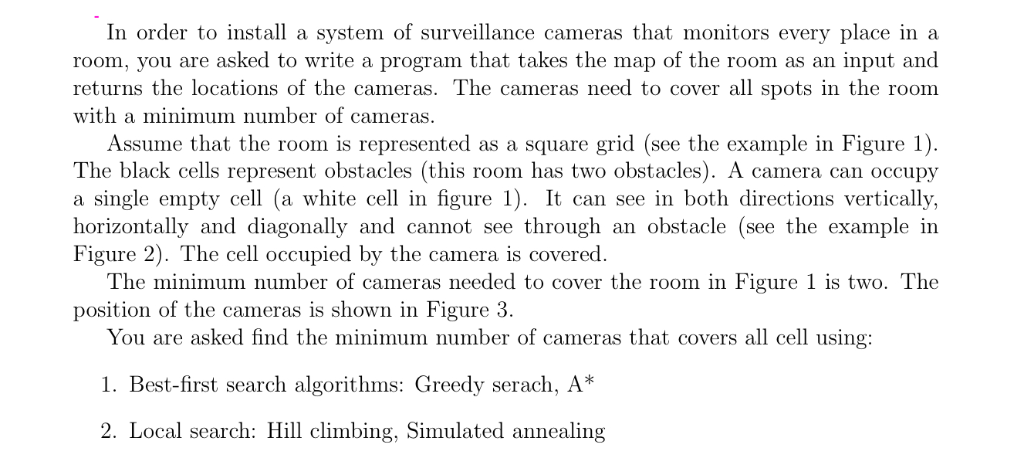 In order to install a system of surveillance cameras Chegg com
