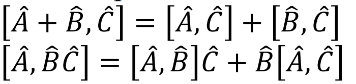 Solved [Â + Ê, Ĉ] = [Â, ĉ] + [B, Ĉ] [A, BĈ] = [A, B]ĉ +[Â, | Chegg.com