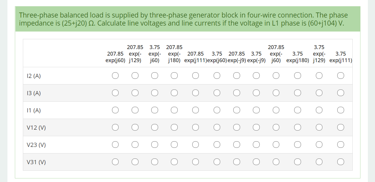 Solved Three-phase balanced load is supplied by three-phase | Chegg.com