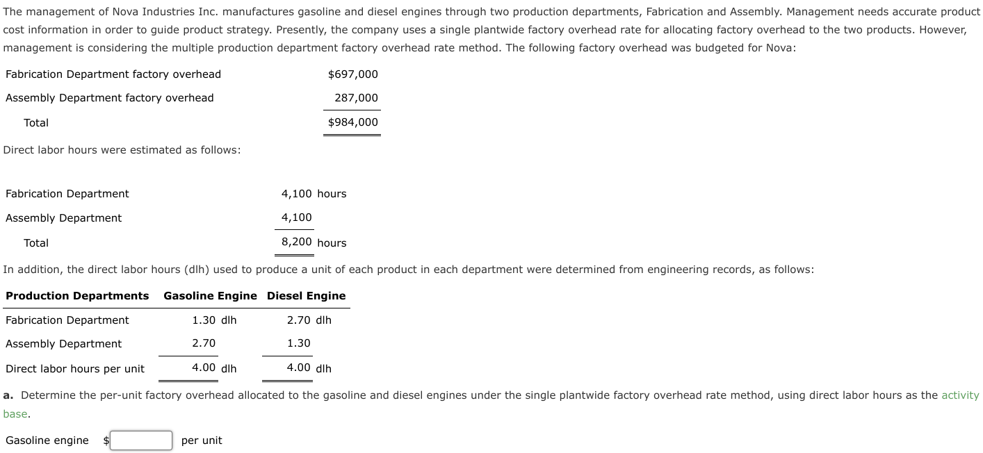 Solved The management of Nova Industries Inc. manufactures