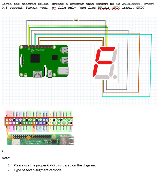 Given the diagram below, create a program that output | Chegg.com