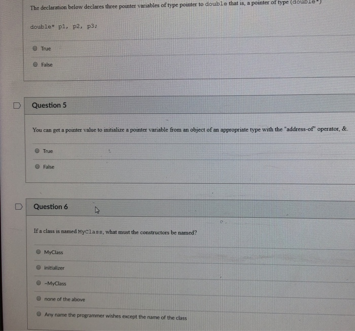 Solved A pointer is a variable that holds the address of | Chegg.com