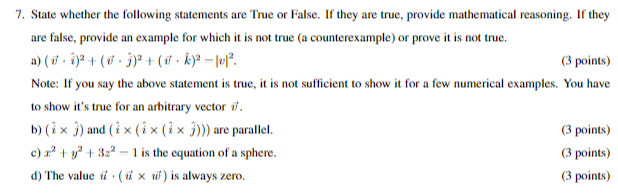 Solved State whether the following statements are True or | Chegg.com