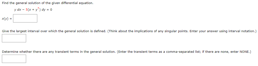 Solved Find the general solution of the given differential | Chegg.com