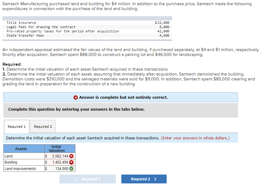 solved-samtech-manufacturing-purchased-land-and-building-for-chegg