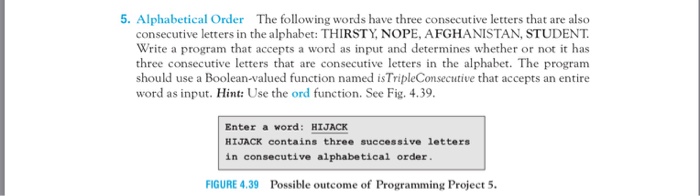 Solved: 5. Alphabetical Order The Following Words Have Thr... | Chegg.com