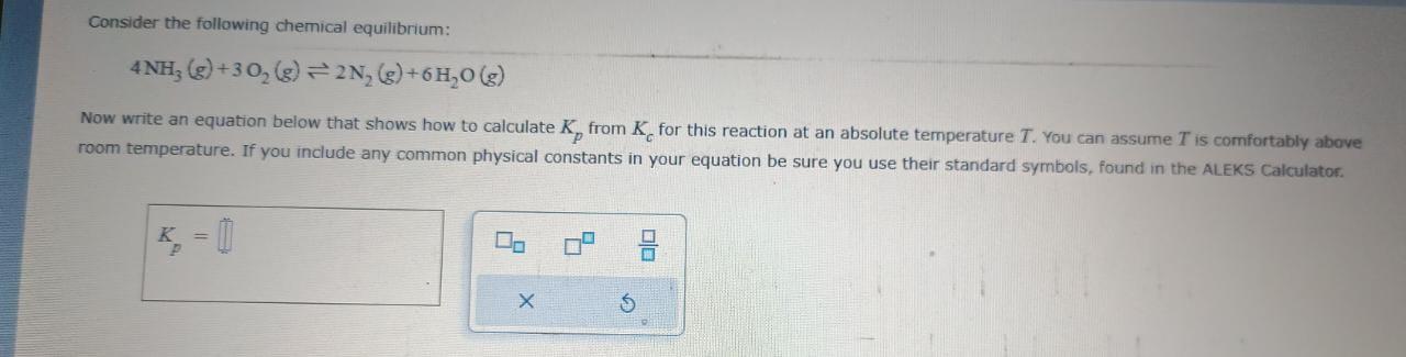 Solved Consider The Following Chemical Equilibrium: | Chegg.com