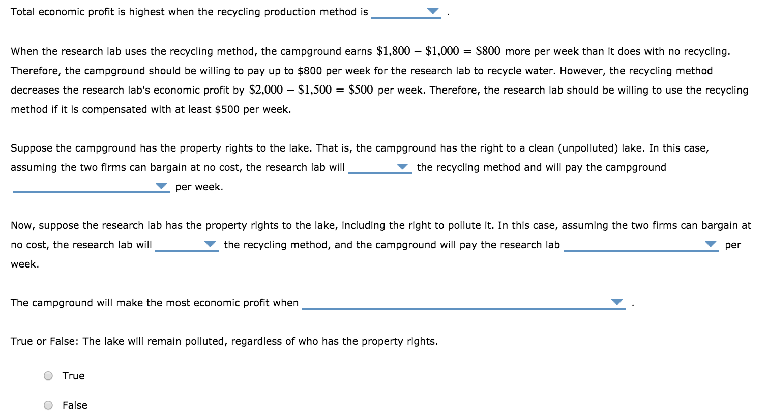 Solved Consider a lake in the town of Center Barnstead, and